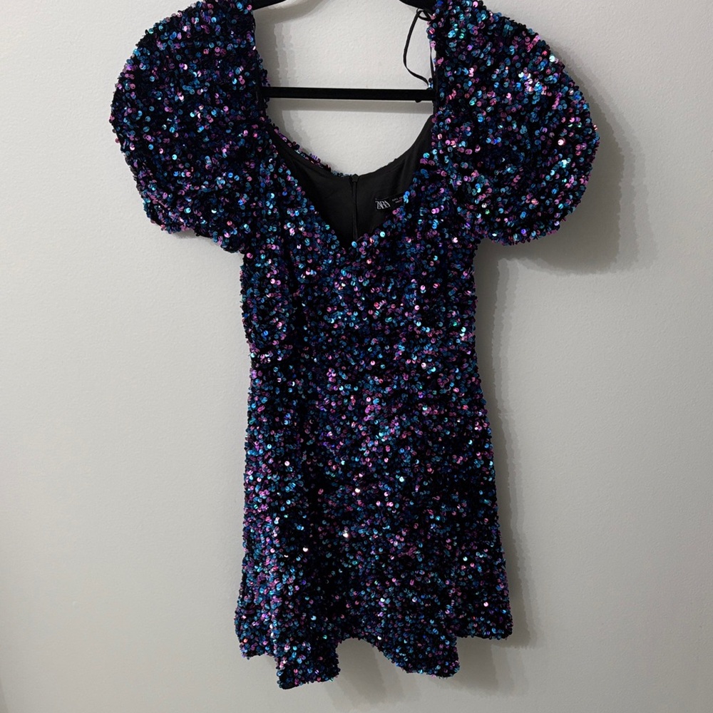 Zara Multicolor Sequin Dress
